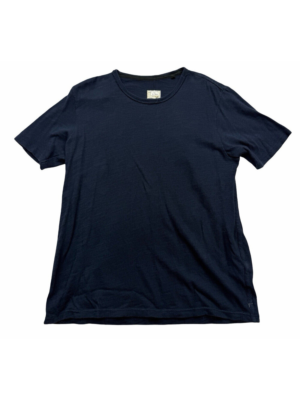 Rag & Bone Men's Classic Slub Crewneck Cotton T-Shirt Dark Navy Size M